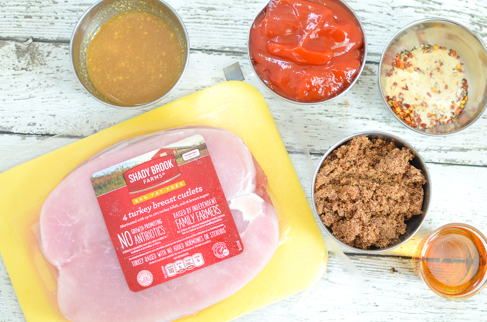 Brown Sugar and BBQ sandwich ingredients