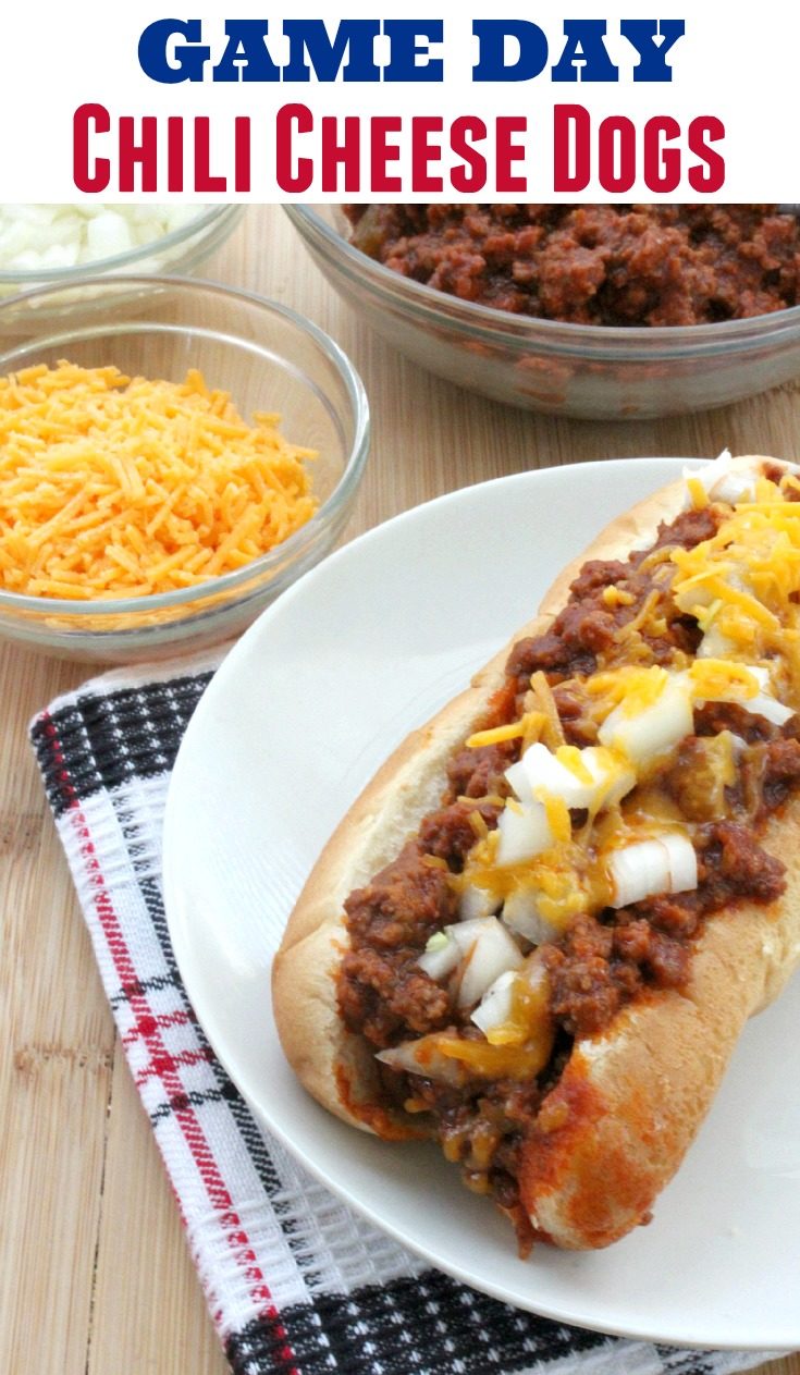 game day chili cheese dogs recipe