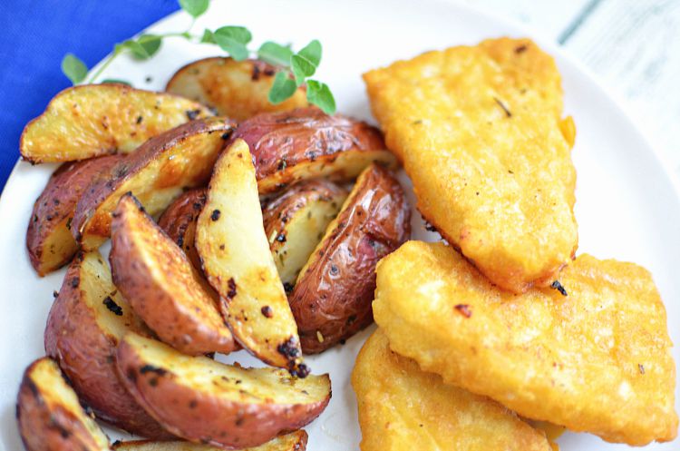 Fast And Healthy "Fish" And Chips Recipe - Rick On the Rocks