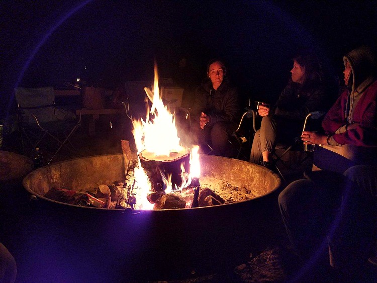 Campfire at Joshua Tree 