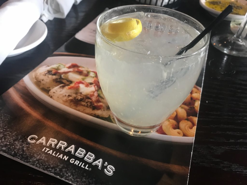Carrabba's New Happy Hour Sparkling Tuscan Lemonade