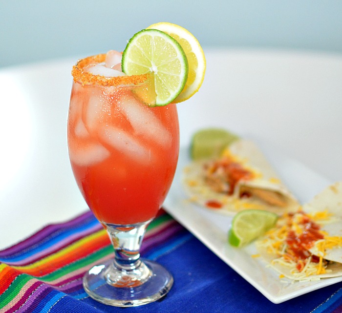 Chicharrones Clamato Michelada