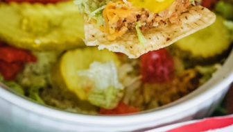 Vegetarian Cheeseburger Dip